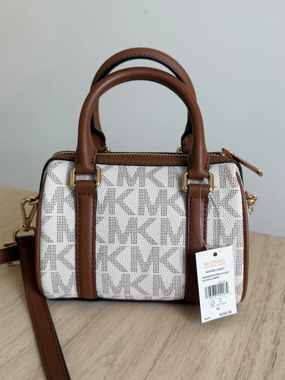 NWT Michael Kors Bedford Legacy X-Small Duffle Crossbody